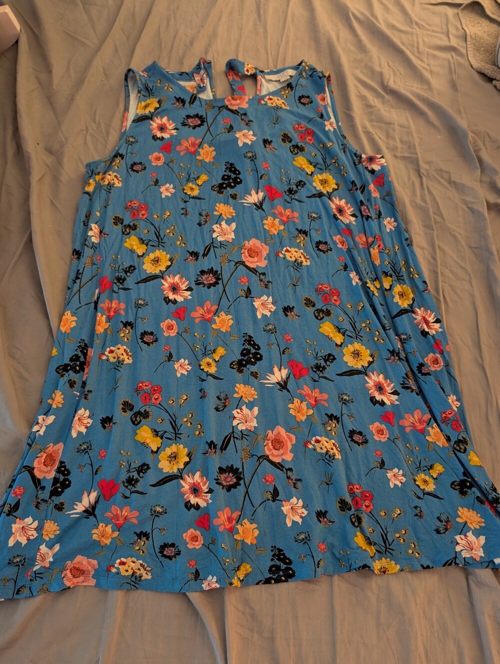 LOFT Floral Swing Dress
